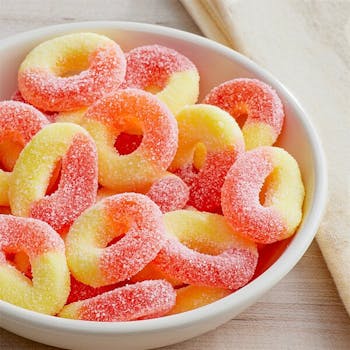 100mg THC Gummies 10pk - Peach Rings